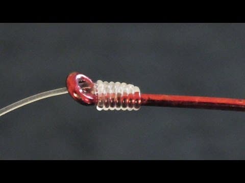 Easy Way To Snell A Hook - How To Tie A Hook To Fishing Line.