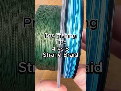 4 Strand vs 8 Strand Braided Fishing Line - Pros and Cons #fishing #fishingtips #bassfishing
