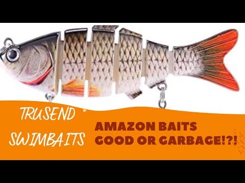 TRUSEND SWIMBAITS! Good or Garbage!?! Fishing Amazon Swimbaits