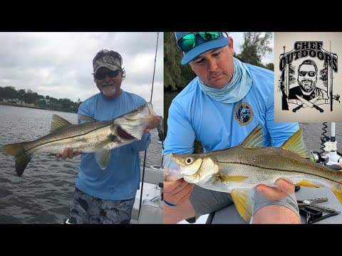 "HUGE SNOOK" Fishing DOA Lures (how to fish DOA Lures) in the St Lucie River, Florida Snook fishing