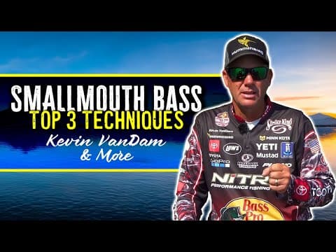 TOP 3 Smallmouth Bass Fishing Techniques (Pro's Best-Kept Secret Tips) w/ Kevin VanDam