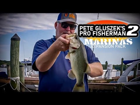 HOT Bass Fishing ACTION! Jig & Crank Marina Docks!