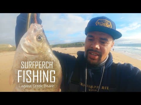 Fishing for Surfperch Limit at Laguna Creek Beach in Santa Cruz, CA | ITGETSREEL Episode 124