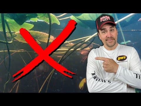 Stop Fishing Lily Pads Like This - Underwater Proof