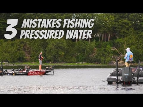 3 Mistakes Anglers Make Fishing Pressured Lakes!