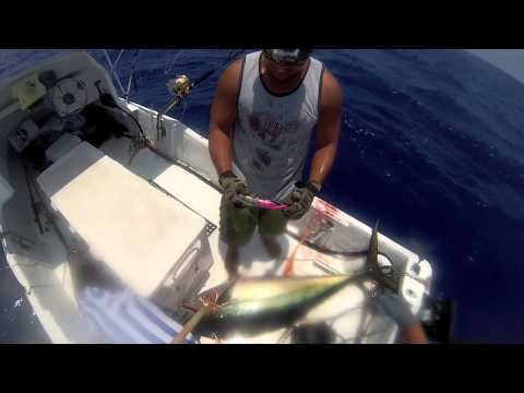 2013 Ep. #7 Ahi 158# (Yellowfin Tuna) Fishing Kona, Hawaii GoPro