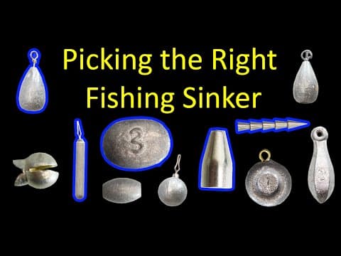 Types of Fishing Sinkers and When to Use Them for Beginners (underwater video)