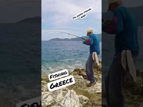 Fishing Greece, Insanity ??? You gotta love it! #shorts