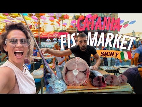 Craziest Fish Market in Italy - Catania, Sicily. The Real Italy