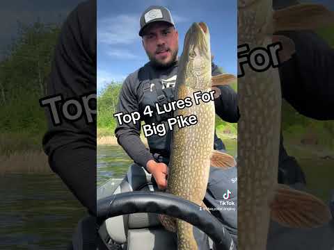 My Top 4 lures for big PIKE #fishing #fishingvideo #pike #top #outdoors #adventure #canada