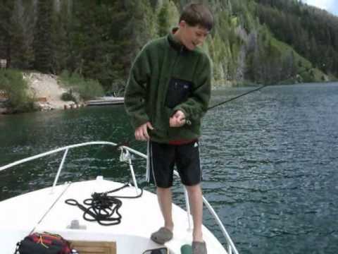 SHL catching a bull trout in ID.wmv