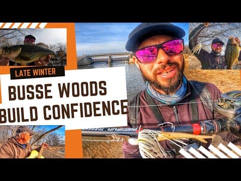 Late Winter Bass Fishing Busse Main Dam Baitcaster and Powerpro Line || Aggressive lure for big bass