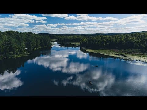 Kayak BASS FISHING On A Small Lake In The LANARK HIGHLANDS