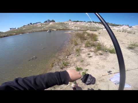 Bass fishing at Eastman lake CA