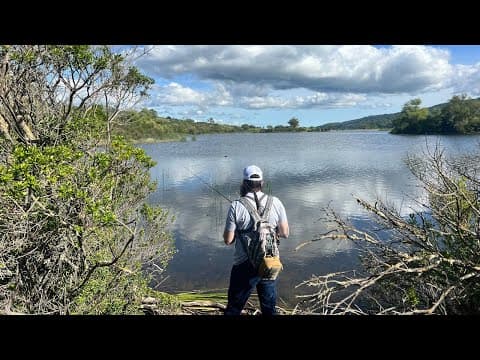 Hiking and Fishing - Joseph D. Grant County Park (San Jose Bass Fishing)