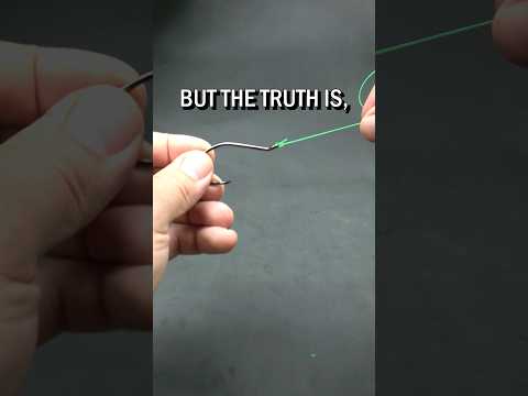 The right way to tie a fishing hook