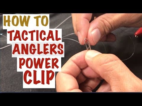 &quot;HOW TO&quot; TACTICAL ANGLER CLIP for QUICK CHANGING Fishing Lures