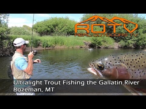 Ultralight Trout Fishing Bozeman, MT on The Gallatin River with The Mealie  Master