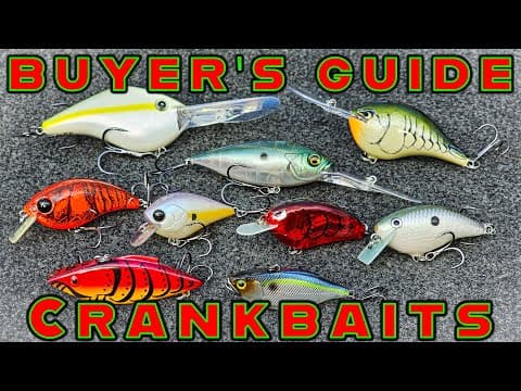 BUYER'S GUIDE: CRANKBAIT FISHING ( Squarebill, Deep Diver, Lipless, Rods )