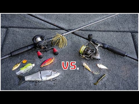 Baitcaster vs. Spinning Reel Fishing LURE Selections!! (CRUCIAL To Understand)