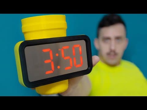 I made an alarm clock that&#39;s also a drinking glass | #shorts