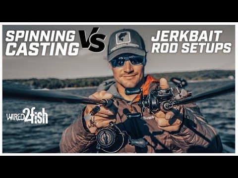 Jerkbait Bass Fishing | Spinning vs. Casting Setups