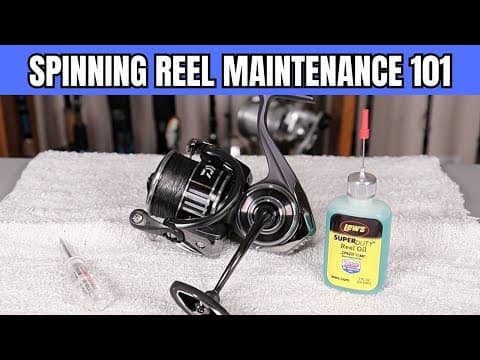 Basic Spinning Reel Maintenance Tutorial For Beginners