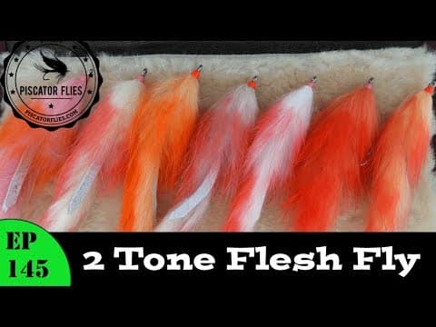 Tying A Two-Tone Flesh Fly for Steelhead and Trout - Ep 145 PF #PiscatorFlies