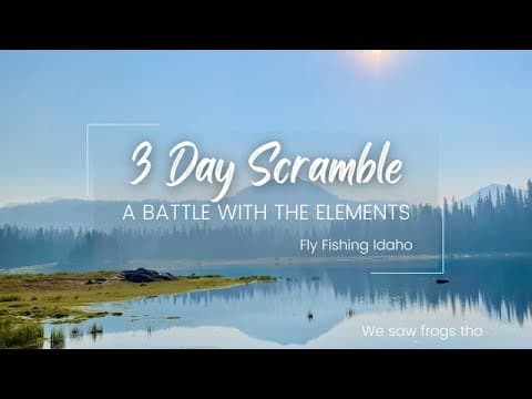 Fly fishing for trout in lakes | DIY Idaho backcountry