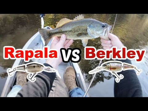 WHICH CRANKBAIT catches more bass? Rapala Shad Rap vs Berkley Flicker Shad - Crankbait Wars