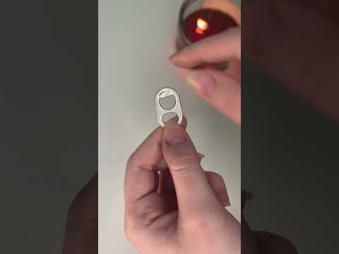 Survival Hack - Make your own fishing hook from a can tab #survivalhacks