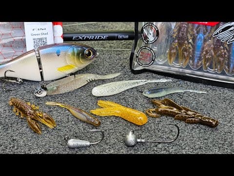 Bass Fishing Gear Review! New Rods, BFS Baits, Bait Designs, and Swimbaits!