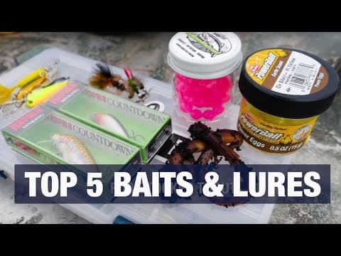 Top 5 Baits & Lures For Trout Fishing ANY Body Of Water