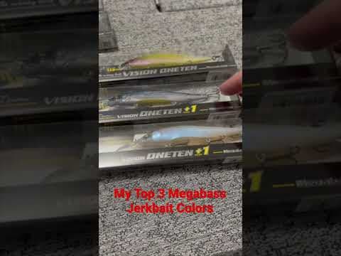 My Top 3 #megabass #jerkbaits colors to throw!  #bassfishing #bass #fishingvideo