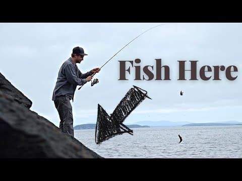 Easiest Fish to Catch on the ROCKY COAST of MAINE | There Were Thousands of Fish Here!