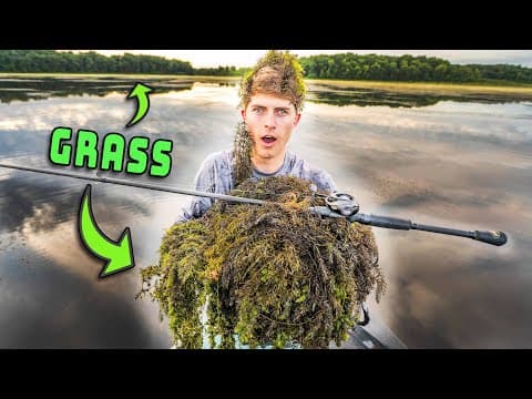 GRASS Fishing For Bass (How To Catch Fish In Weeds)