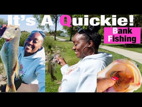 BANK FISHING for BASS |Pond Fishing! | Bass fishing Video