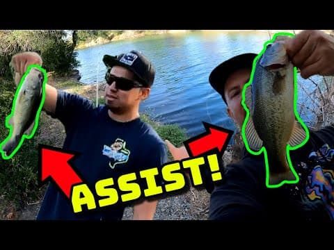 Helping Viewer CATCH a LIMIT! (San Jose Creek Bass Fishing)