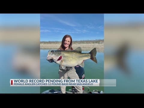 Lady angler catches pending world record largemouth bass at O.H. Ivie Lake