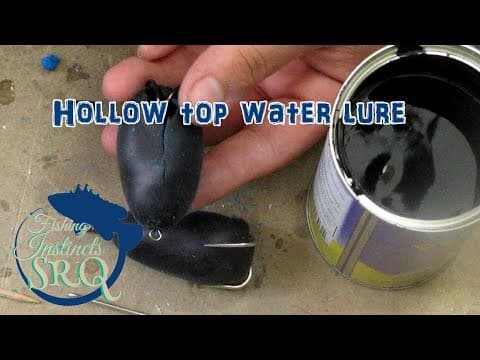 Hollow top water lure