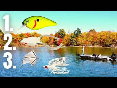 The #1 BASS LURES For FALL (Fall Bass Fishing Tips)