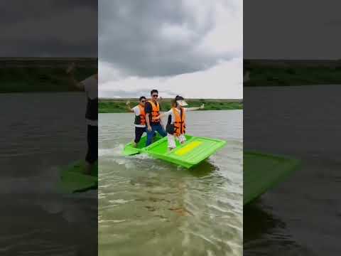 PE Plastic Boat 3 Parts Fishing Boats Folding Boat.