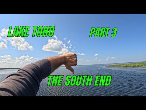 Bass Fishing Lake Toho Part 3 (The South End) | fishing report