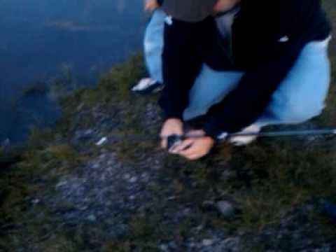 First fish at Jackson Lake Dam.