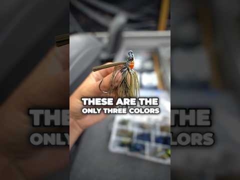 The ONLY 3 Bait Colors You’ll Ever Need for Bass Fishing 🎣🔥 #fishing