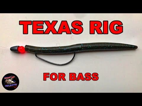 How to Tie a TEXAS RIG for Bass | Best Bass Rigs for Beginners