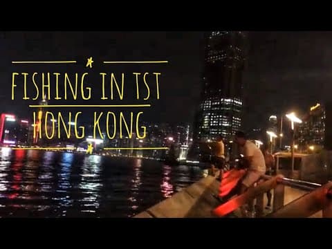 Fishing in TST Hong Kong by Santosh Rai