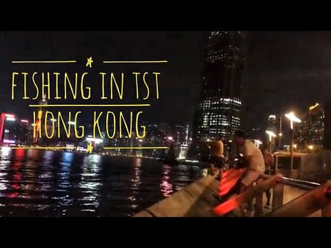 Fishing in tst Hong Kong by Santosh Rai