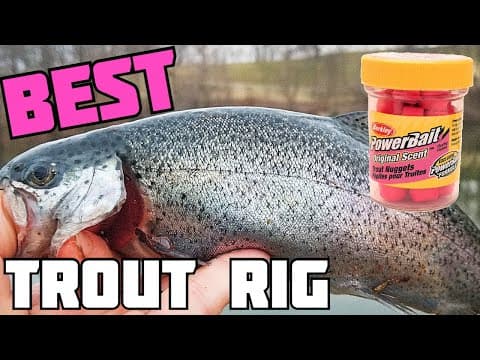 BEST Powerbait Trout Rig/Setup | Rainbow trout fishing for stocked trout in ponds &amp; lakes