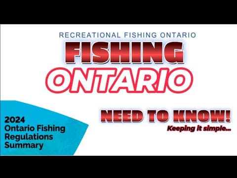 Complete Ontario Fishing Guide: Everything You Need to Know for 2024